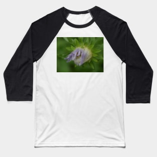 Purple flower with rain drops Baseball T-Shirt